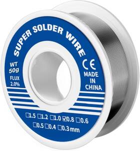 Peaktrend 850063382182 63/37 Tin Lead Line Soldering Rosin Core Solder Flux Welding Wire Reel For El Peaktrend 850063382182 63/37 Tin Lead Line Soldering Rosin Core Solder Flux Welding Wire Reel For El