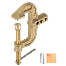 Peroup 680811651464 1pcs 800a Brass Ground Welding Earth Clamp Diy Clamping Range 60mm G-shape