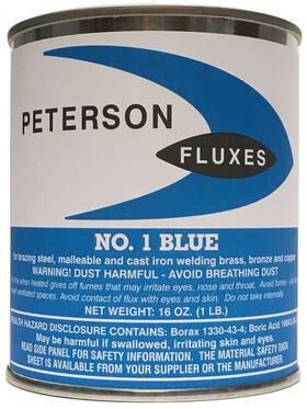 Peterson Fluxes 724530550438 #1 Blue Flux Coarse Powder 1 Lb Can Peterson Fluxes 724530550438 #1 Blue Flux Coarse Powder 1 Lb Can
