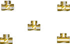 Whf410 Pipe Tees Tee Adapter 3000 Psig Brass 3/4 In Npt Female Western