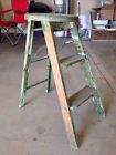 Plant Decor Vintage Folding Primitive Step Stool Stand Great Ladder Wood Antique