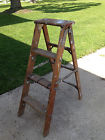 Plant Primitive Bell Step Ladder Shabby Wooden Decor Stand 3-1 2 Vntg Rustic Plant Primitive Bell Step Ladder Shabby Wooden Decor Stand 3-1 2 Vntg Rustic