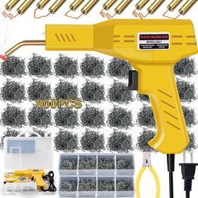 1217202428 Plastic Welder Pistola Para Soldar Plastico Kit Reparacion Parachoques 800 Grapas Alicates