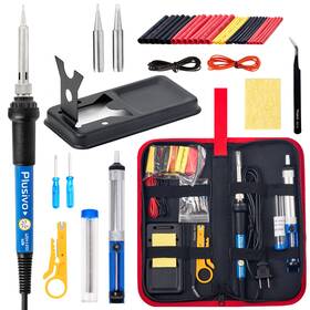 Plusivo 897127010113 Soldering Iron Kit 60w Adjustable Temperature 2 Pcs Intercha