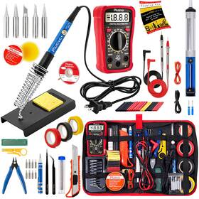 Ean0721248989277 Plusivo Soldering Iron Kit 60w 2 Black/red Ean0721248989277 Plusivo Soldering Iron Kit 60w 2 Black/red