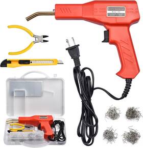 Pwk-p-01 Popamaz Plastic Welder Kit For Bumper Repair 800 Staples Hot Stapler Welding Gun Plas