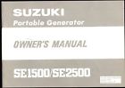 Se1500 Portable Generator Manual Se2500 1981 Owners 013 Suzuki