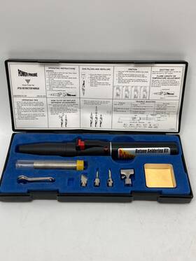 Power Probe 012301867671 Tool Flame Torch Iron Butane Soldering Kit Cordless Welding Gas