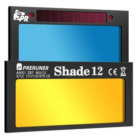 Tc108-shade Preruner Auto Darkening Welding Lens 2x4.25 Inch Gold Coating For Pancake And Scoop Hoods