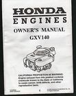 Gxv140 Printed Honda Engines 1994 Manual Owners