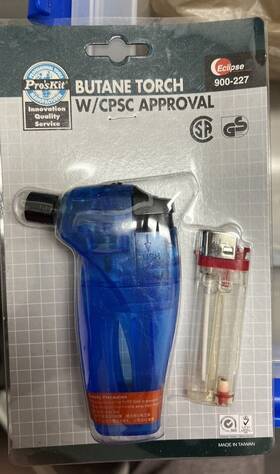 900-227 Pros Kit Butane Detain With Cpsc Approval For Hobby And Household Use Blue