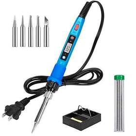 Q-ming 794471770103 Lcd Digital Soldering Welding Iron Kit With Ceramic Heater5pcs Tips Stand Sol Q-ming 794471770103 Lcd Digital Soldering Welding Iron Kit With Ceramic Heater5pcs Tips Stand Sol