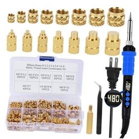 Jkh-us-xj033 Qlouni 390pcs Soldering Iron Heat Set Insert Tool 90w Digital 390 Pcs