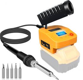 Qsdxnydc 768510995536 Cordless Soldering Iron Station Tool For Dewalt 20v Max Battery Portableelect