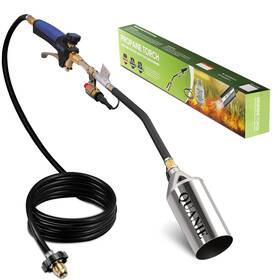 91037 Quanie Propane Torch Burner Weed High Output 1 800 000 Btu With 10ft Hose Heav