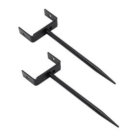 Lsgzcj-01 Qzattcaen Rainwater Downspout Bracket - Heavy-duty Galvanized Iron With Black
