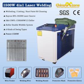 Cwfl-1500anw12 Raycus&s&a 1500w 4 In 1 Laser Welder Welding Cutting Cleaning Machine Double Wooble