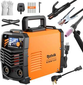 Rotvik 445051519515 200amp Stick Welder-large Led Display 110v/220v Dual Voltage Portable Mma Welde