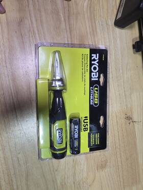 5133006146 Ryobi Rsi4-4.2oz Soldering Iron With Battery 4v Usb Lithium High Temeratura