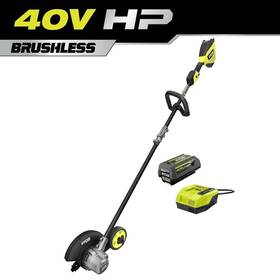 Ry40780 Ryobi 40v Hp Brushless Stick Lawn Edger With 4.0 Ah Battery And Charger