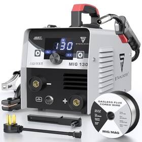 Cp-0801016us S Stahlwerk Mig Welder 130amp- 110v/220v Flux Core Welding Machine Mig/arc Dual