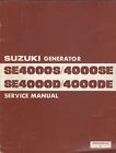99500-87400-01e Se4000s 1984 Suzuki De 030 Generator Se Service Manual