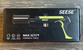 543643 Seese Propane Torch Kitchen Cooking Culinary Lighter Black Green