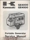 Ge4000 Service Manual Portable Ge4500 Generator Kawasaki