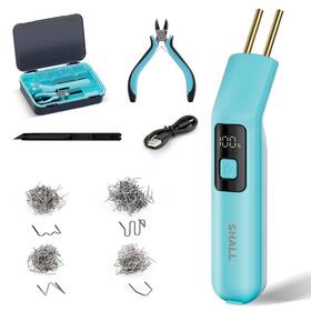Shall 762983171411 Cordless Plastic Welder - 200pcs Stapler Portable Welding Ki