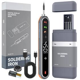 Dlt-wx-orange-01 Shendian Cordless Soldering Iron Kit 8s Fast Heatup 1400mah Rechargeable Battery Ty