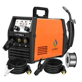 Hbm200 Shenzhen Unitweld Welding And Motor Mig Welder 110v 200a Flux Core Gasless Mig/lift Tig/stick 3 In 1 Orange