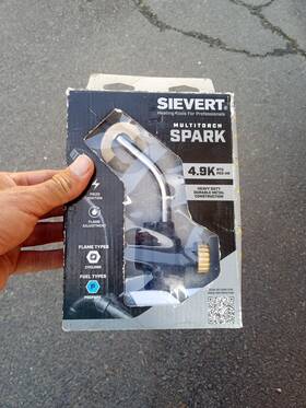 871697 Sievert Multitorch Spark 4.9k Btu Torch Head Burner Flame Tip Piezo Ignition