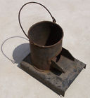 Soldering Antique Tool Coal Vintage Iron Blacksmith Pot Furnace Portable Steel