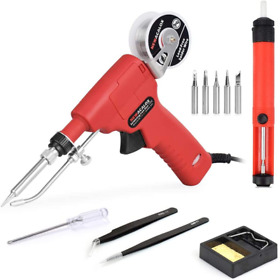 Soldering Gun Kit Automatic One Hand Adjustble Temperature Solder Soldering Gun Kit Automatic One Hand Adjustble Temperature Solder