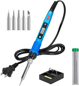 356896 Soldering Iron Kit 80w 110v Lcd Digital Welding 180