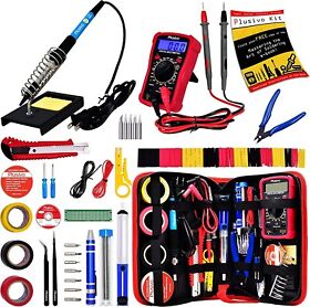 07q24z9 Soldering Iron Kit Welding Tool Gun Electric 60w 110v Set Temperature Adjustable