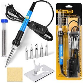 Soldering Iron Kit Weller Tool Adjustable Temperature Desoldering Pump 60w 110v