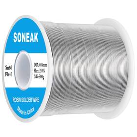 Soneak 723556212337 60/40 Tin Lead Solder Wire Reliable Soldering For Electronics Plumbing