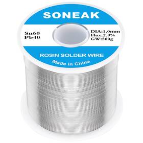 Soneak 723556212344 60/40 Tin Lead Solder Wire Reliable Soldering For Electronics Plumbing