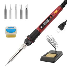 S802c Sookey Soldering Gun 80w Solder Iron Digital Portable Kit With Lcd Tempe