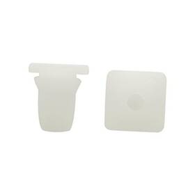 A16081200ux0166 Sourcingmap 20pcs White Square Plastic Rivets Retainer Button 10 X 8mm For Car Bumper