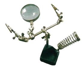 Squadron Tools 762812102630 Mini 2 Clamp Part Holder With Magnifier