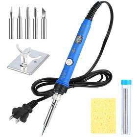 Sremtch 791715616708 Electronics Soldering Iron Kit 60w Adjustable Temperature Welding To