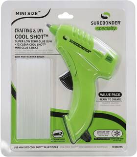 Surebonder 018239356171 10w Ultra Low Temp Cool Shot Mini Glue Gun Medium Green White