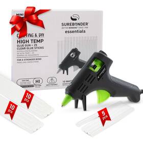 Gm-160amzs Surebonder Mini Size 10w High Temperature Glue Gun Kit With 25 Black And Green