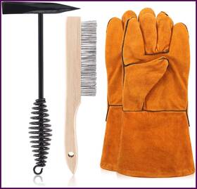 Swpeet 091034058143 4pcs Set Soldador Cepillo De Alambre Soldadura Y Guantes Herramientas