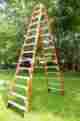 T7414 Werner 14ft 300lb Rated Fiberglass Double Sided Twin Step Ladder A-frame