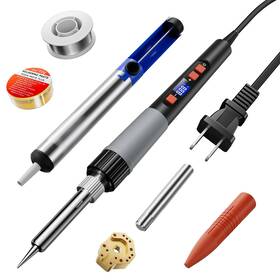 Tanreginal 750834486104 Soldering Iron Kit 90w For Electronics Digital Adjustable Temperature