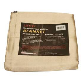 Wb016x8 Technology 6 X 8 Fiberglass Heat Treated Gold Welding Blanket With Grommets Resists 1000f