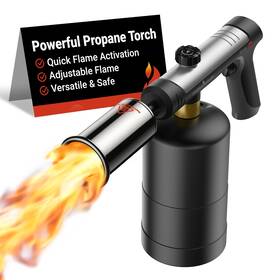 Thermomaven 850074930006 Propane Torch With One-touch Max Fire Cooking Blow Gun A Safety L